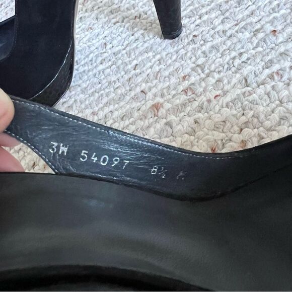 Stuart Weitzman Suede Leather Slingback Sandals - Picture 6 of 11